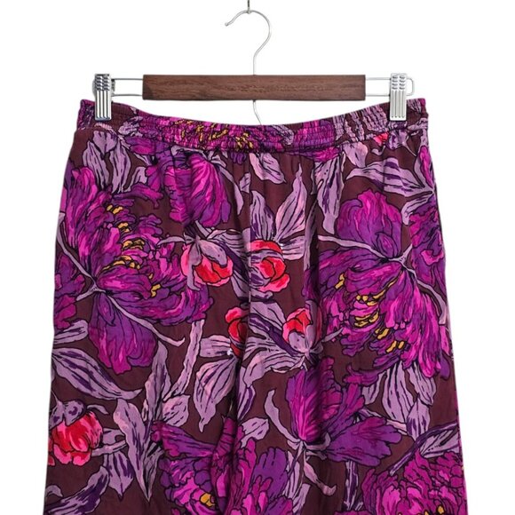 Anthropologie Vibrant Floral Pajama Pants - Picture 3 of 8